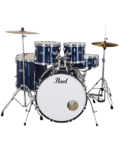 Pearl RS525SC/C Roadshow 5-Piece Complete Drum Set with Cymbals & Hardware - Royal Blue Metallic