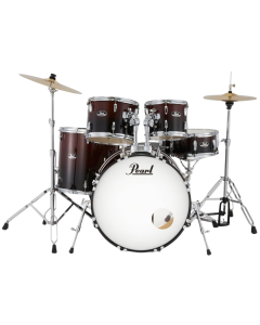 Pearl RS525SC/C Roadshow 5-Piece Complete Drum Set with Cymbals & Hardware - Garnet Fade