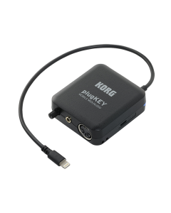 Korg plugKEY Mobile MIDI/Audio Interface for iOS Lighting Devices -Black