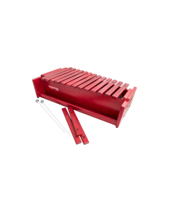 Percussion Plus Classic Red Box PP025 alto diatonic xylophone with mallets and red wooden frame