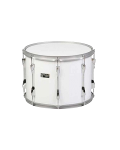 Premier Olympic 61316W 16x12 white marching single tenor drum side view