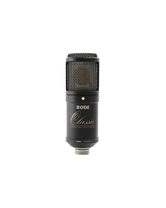 RØDE Classic II vintage tube condenser studio microphone with shock mount and power supply for professional recording