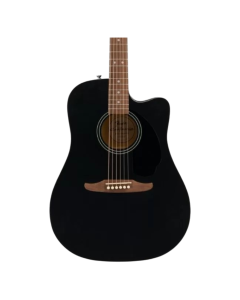 Fender California Debut Redondo CE acoustic-electric guitar black with spruce top and black pickguard
