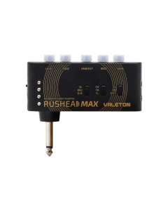 Valeton Rushead Max Headphone Guitar Amplifier with 5-Knob Hi-Def Tone Shaping Clean Overdrive and Distortion Amp Models Switchable Chorus Tremolo and Flanger Modulation Reverb and Delay Effects AUX Input Rechargeable Lithium Battery Up to 5 Hours of Use 