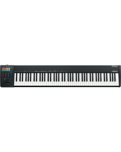 Roland A-88MKII 88-key weighted hammer-action MIDI keyboard controller with RGB pads and knobs