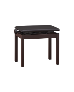 Roland BNC-05 height-adjustable digital piano bench in rosewood finish with a dark padded cushion top.