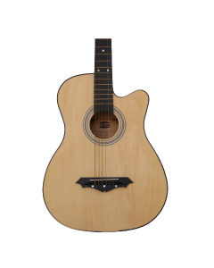 Siltron T-38C Natural acoustic guitar with comfortable body design for beginner learning, practice sessions and acoustic performances