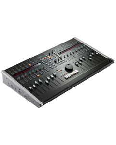 Solid State Logic Nucleus DAW control surface and audio interface with faders and transport controls for professional music production studio