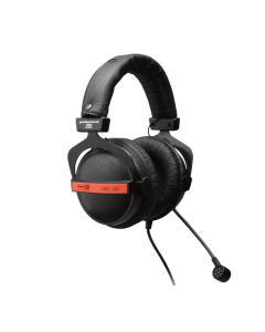 Superlux HMC660 closed-back studio broadcast headset with attached adjustable supercardioid condenser boom microphone