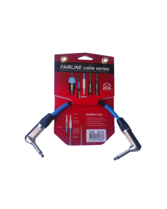 Superlux SFI0.2RR 0.2m Right-Angle Patch Cable - 1/4" TS Right-Angle to 1/4" TS Right-Angle