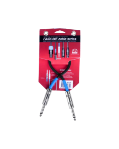 Superlux SFI0.3PP 0.3m Instrument Patch Cable - 1/4" TS Male to 1/4" TS Male