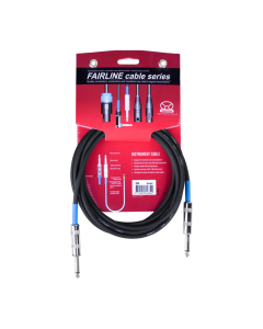 Superlux SFI3PP 3m Straight-to-Straight Instrument Cable - 1/4" TS Male to 1/4" TS Male