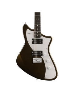 Fender American Ultra II Meteora Texas Tea electric guitar with ebony fingerboard and hardtail bridge