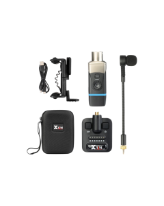 Xvive U9 violin wireless system with clip-on supercardioid condenser microphone, transmitter, XLR receiver and travel case