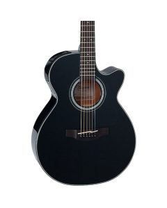 Takamine GF30CE-BLK G Series FXC Cutaway Acoustic-Electric Guitar - Black Gloss