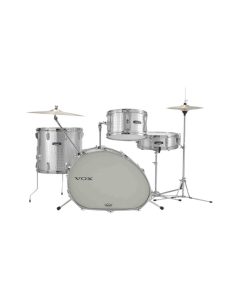 VOX Telstar 2020 drum kit vintage reissue by SAKAE Osaka Heritage with unique shaped bass drum and complete hardware set