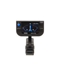 Korg AW-OTG clip-on guitar tuner with OLED display and chord detection for precise guitar tuning