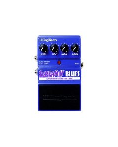 DigiTech Screamin Blues overdrive guitar effects pedal top view