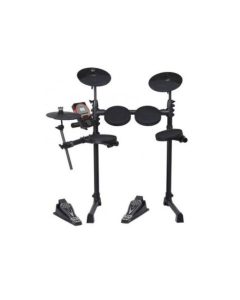 Medeli DD635 electronic drum kit with mesh snare, cymbals and module for advanced practice, MIDI recording and coaching features