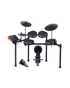 Medeli DD638DX electronic drum kit with mesh heads, multi-zone cymbals and module for studio recording, practice and performance