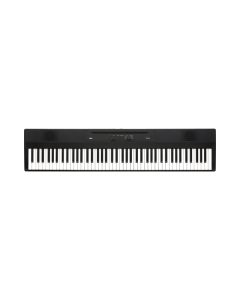 Korg Liano 88 key slim digital piano in standard black finish featuring lightweight keybed front panel dial and built in bass reflex speakers