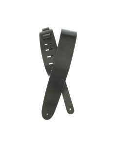 D'Addario 25BL00 2.5" Basic Classic Leather Guitar Strap - Black