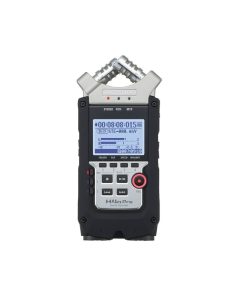 Zoom H4n Pro handheld recorder with X Y stereo microphones dual XLR TRS inputs LCD screen and portable design for professional 4 track field recording
