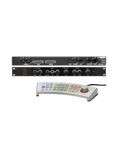 Dangerous Music MONITOR-ST stereo monitor controller with remote control stepped attenuator speaker switching subwoofer output and studio routing system