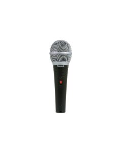 Numark WM200 wired dynamic microphone with cardioid pickup pattern, metal body, on/off switch, and XLR connection for DJ and live vocal performance.