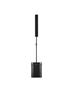 RCF EVOX 12 active line array PA system with 15-inch subwoofer and 8-driver vertical column array for professional live sound