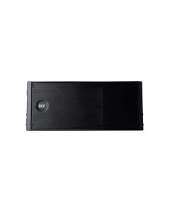 RCF HDL 20-A active line array module with dual 10-inch woofers, 1400W Class-D amplifier, DSP processing, and touring-grade composite cabinet for professional live sound