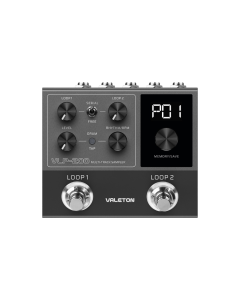Valeton VLP-200 Multi Track Looper and Sampler with Dual Independent Loopers SERIAL and FREE Playback Modes Smart Overdub 100 Plus Drum Rhythms Metronome Drum Sync 99 Project Storage Up to 7 Hours of Stereo Recording 24 Bit 48 kHz WAV Audio MIDI USB Type