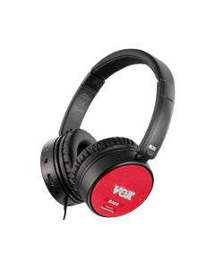 Vox amPhones Bass active bass guitar headphone amplifier powered by Audio-Technica with 1/4 inch jack plug.
