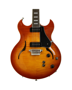 VOX HDC-77 Semi-Hollow Double Cutaway Electric Guitar - SiennaBurst