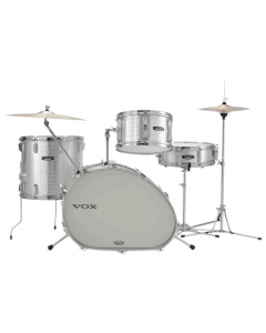 VOX Telstar 2020 drum kit vintage reissue by SAKAE Osaka Heritage with unique shaped bass drum and complete hardware set