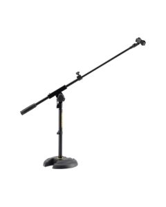 Hercules MS120B LOW PROFILE "H" BASE MIC STAND W/BOOM & MIC CLIP