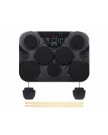 Medeli DD315 tabletop electronic drum kit with 7 pads, pedals and LCD display for beginner practice and home learning
