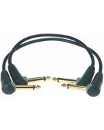 Klotz AU-AJJ0090 unbalanced patch cable set with angled jack 0.9m