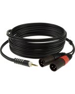 Klotz AY9-0300 Lightweight y-cable mini jack 3.5 mm - 2 x XLR male 3M