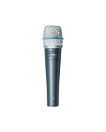 Shure Beta 57A Supercardioid Dynamic Instrument Microphone with Tailored Frequency Response High SPL Handling Excellent Off-Axis Rejection Rugged Construction and XLR Connectivity for Snare Drums Toms Guitar Amplifiers Brass Percussion Vocals Studio Recor