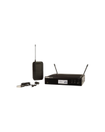 Shure BLX14RUK/W85X-K14 wireless presenter lavalier system with hands-free audio and reliable wireless performance for presentations, speeches, and live events.