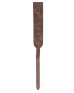 Bespeco TC1BR genuine leather guitar strap brown 6cm wide glide adjustable