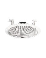 Ahuja CS-8151T 8 inch 15W white flush mount ceiling speaker installed in ceiling