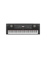 Yamaha DGX-670 black digital piano with 88 weighted keys and portable grand piano features
