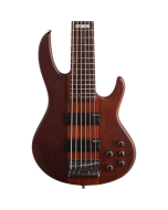 ESP LTD D-6 6-String Neck-Thru Bass Natural Satin