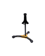 Hercules DS531BB soprano saxophone stand with velvet covered peg, swivel legs and folding portable design with carry bag
