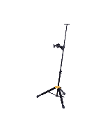 Hercules DS571BB violin and viola stand with Auto Grip System, foam padding and folding portable design with carrying bag