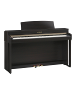 Kawai CN37 digital piano in premium rosewood finish featuring 88 weighted keys, backlit LCD display, sliding key cover, and triple pedal unit