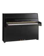Kawai K-15 upright acoustic piano in polished ebony finish for home and student practice