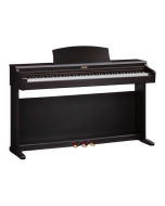 Kawai KDP-80 digital piano in rosewood finish featuring 88 weighted keys, sliding key cover, and triple pedal unit